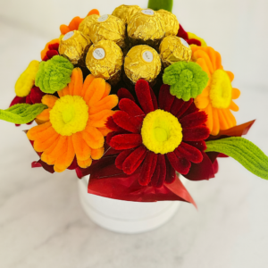 Golden Daisy Ferrero Bouquet